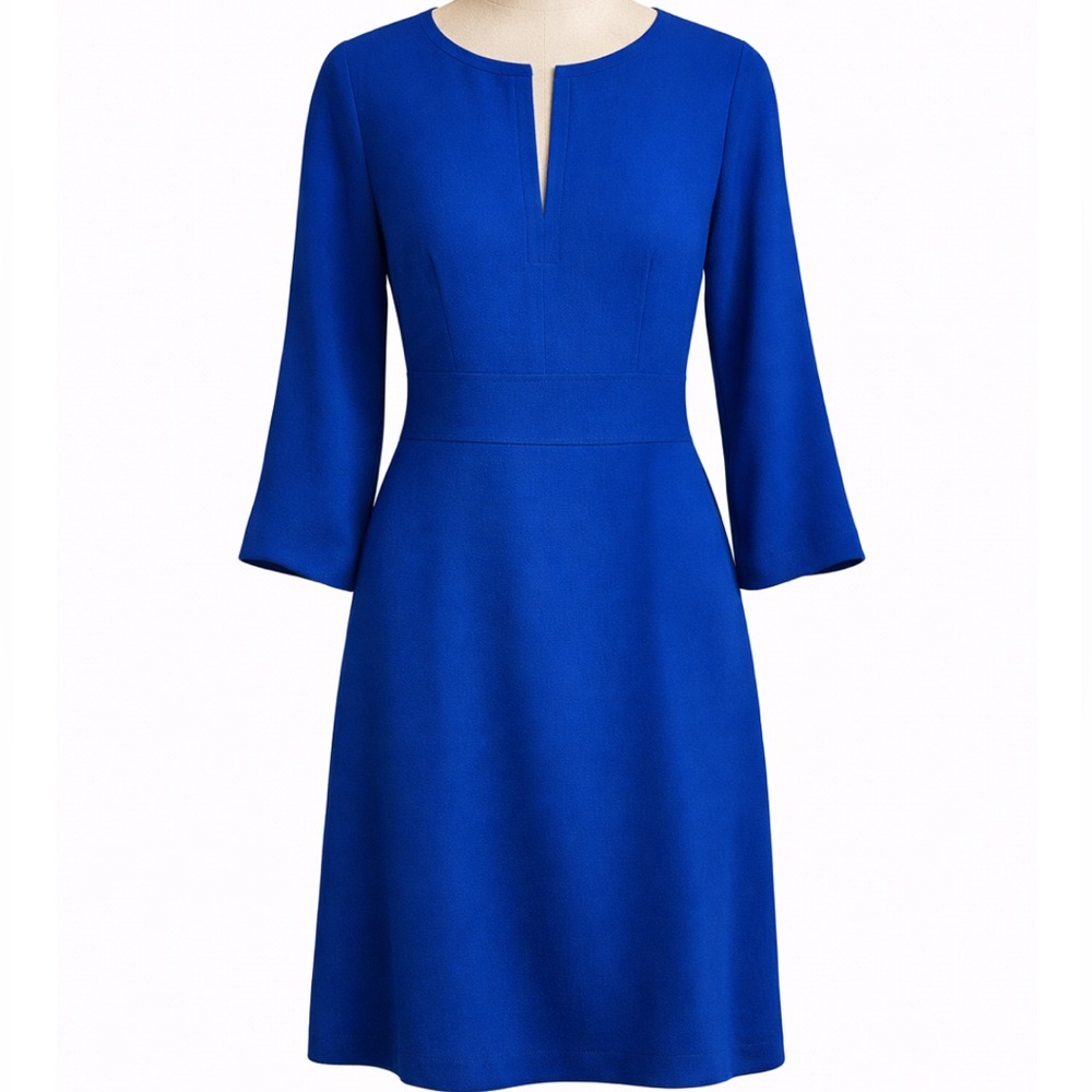 Judith & Charles Royal Blue A-line Dress.